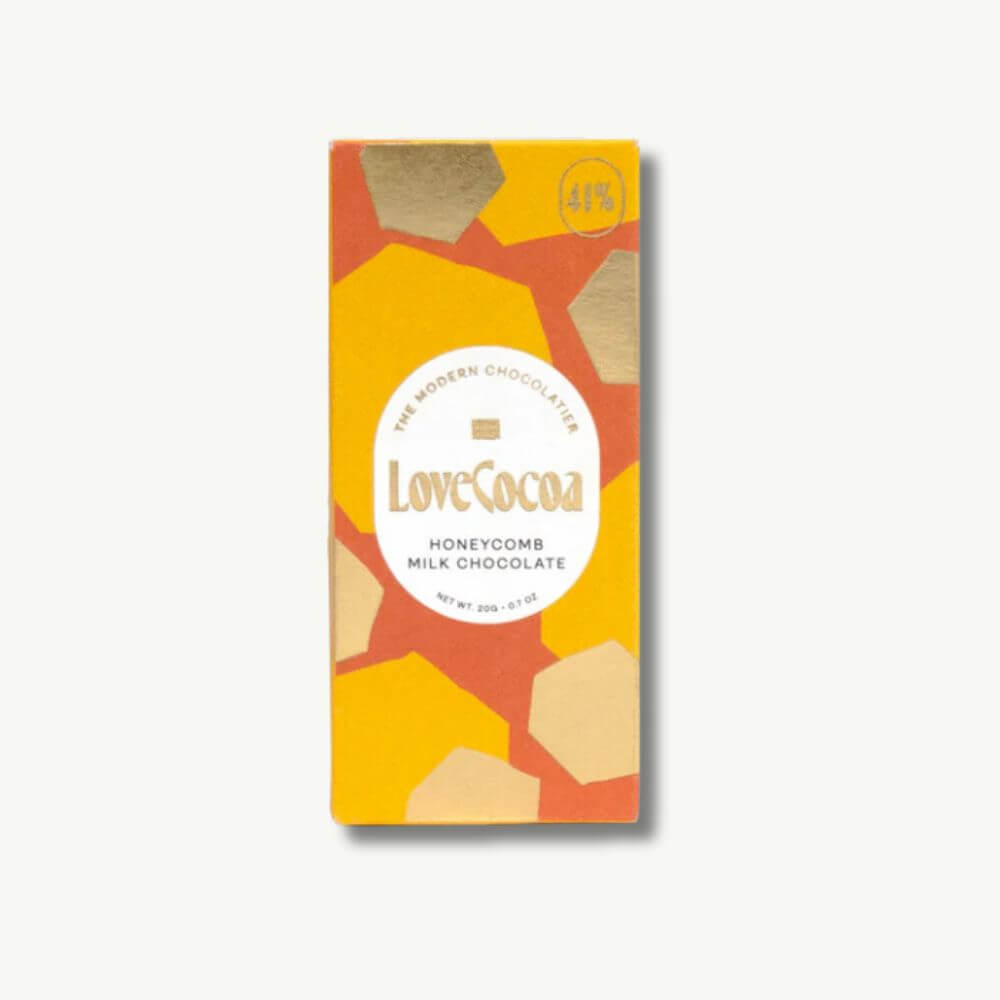 Mini Honeycomb Milk Chocolate Bar 20g