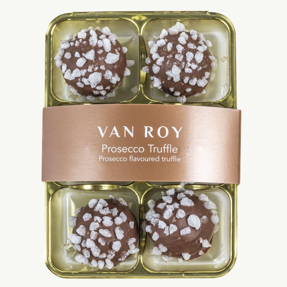 6 pack of Van Roy Prosecco Truffles