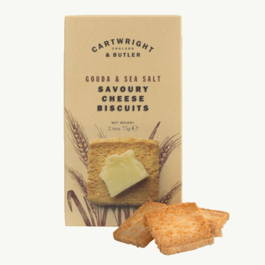 Gouda and Sea Salt Savoury Cheese Biscuits (75g)