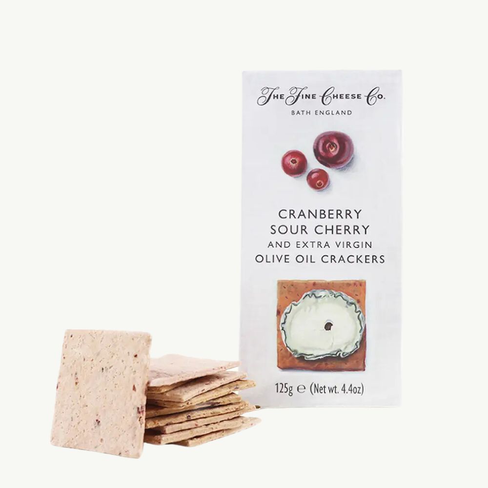 Cranberry, Sour Cherry & Extra Virgin Olive Oil Crackers 125g