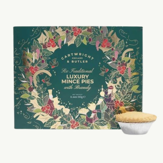 Luxury Mince Pies with Brandy (330g)